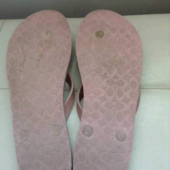 Coach pink flip flop - Picture 5 of 5